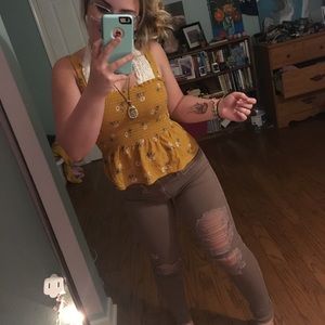 AMERICAN EAGLE MUAVE JEGGINGS